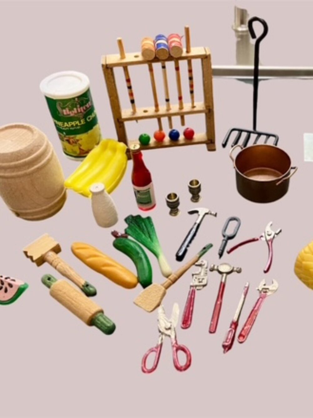 Group of Doll House Miniatures
